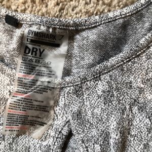 Crop gym shark shirt